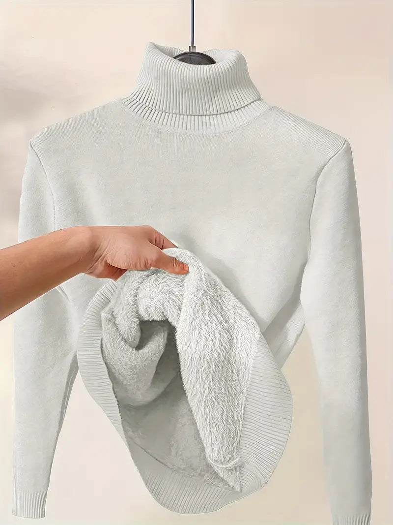 Women Thermal Turtleneck Jumper | Long Sleeve