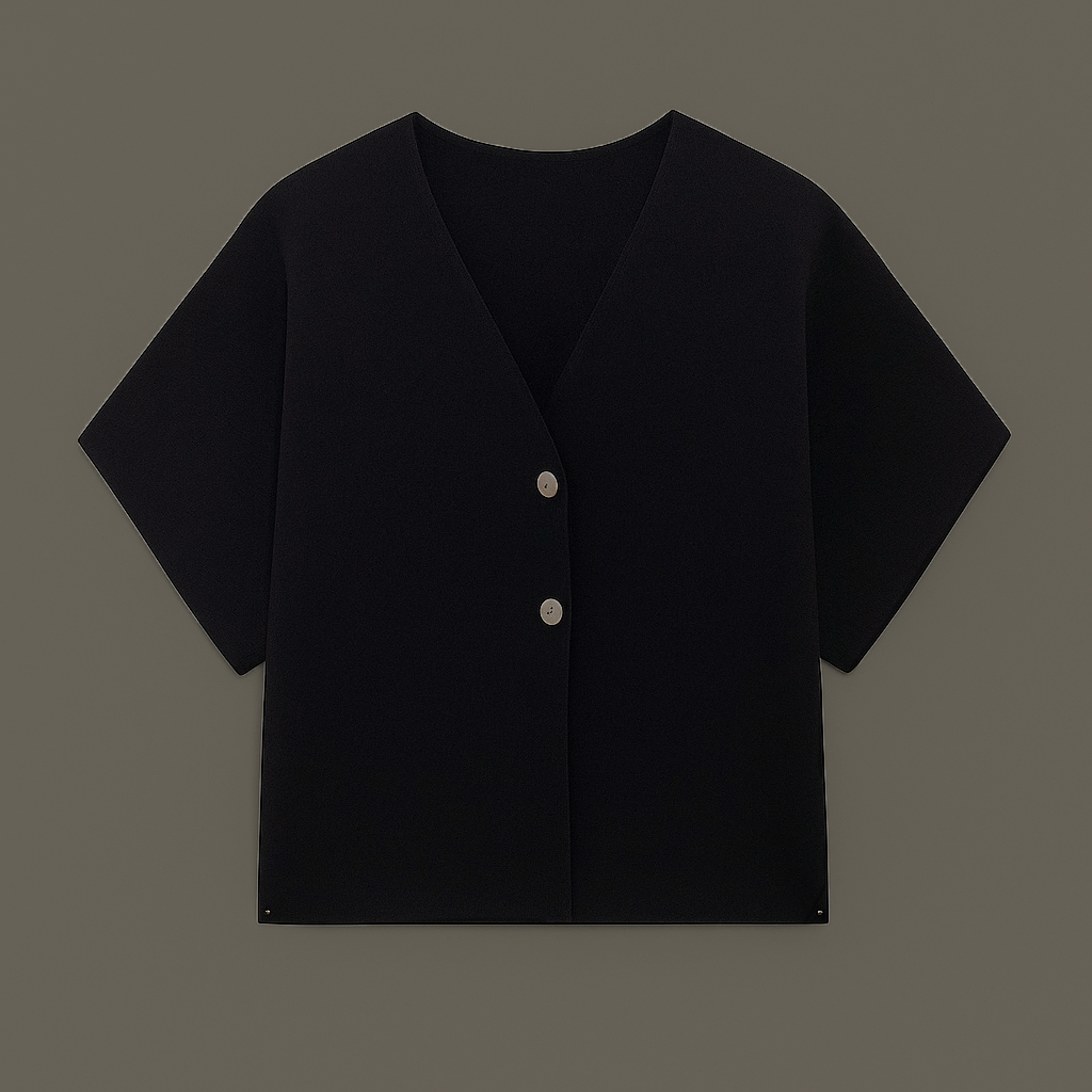 Women Two Button Blouse | Loose Fit
