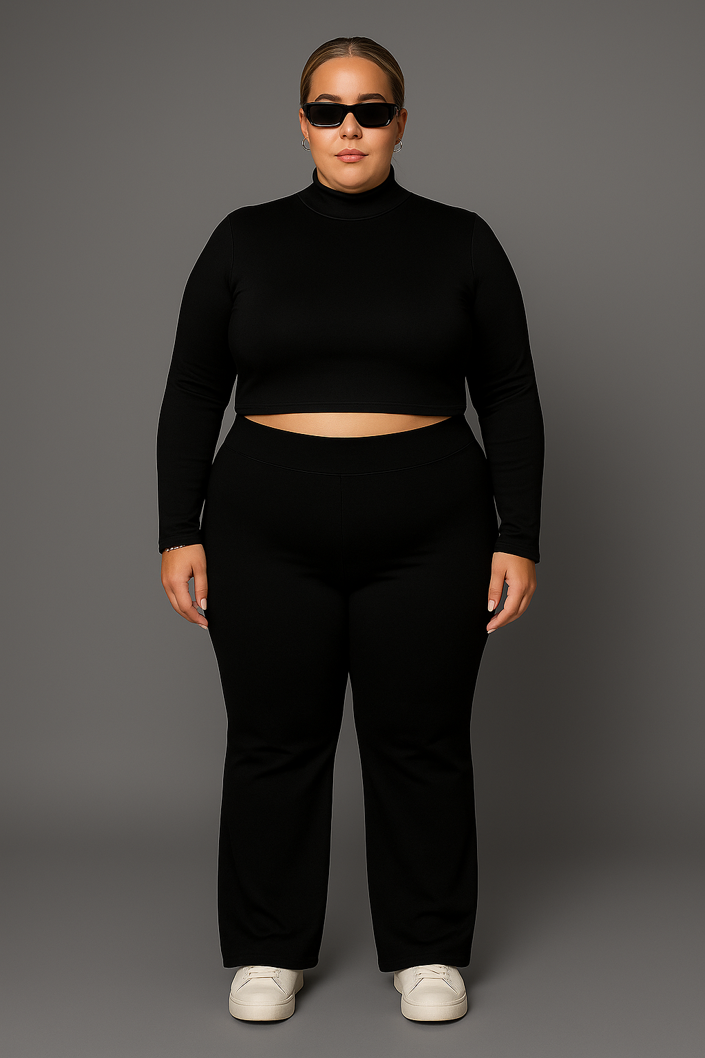 Women Two Piece Crop Top Set | High Waist