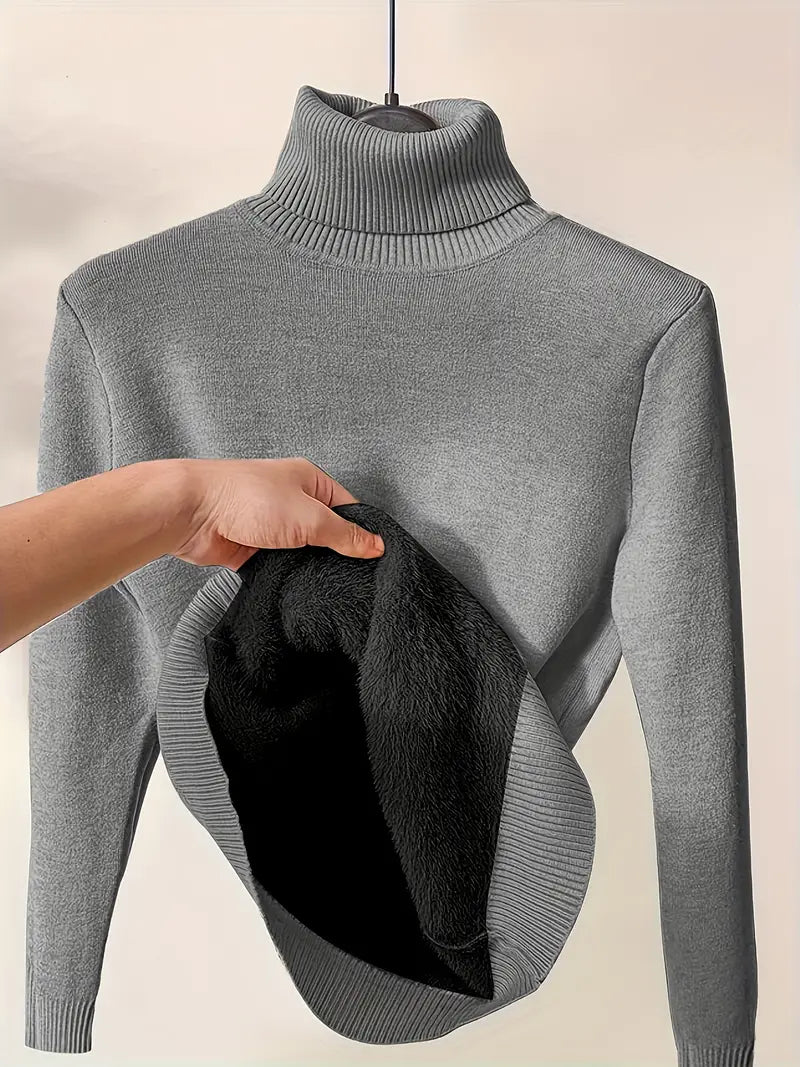 Women Thermal Turtleneck Jumper | Long Sleeve