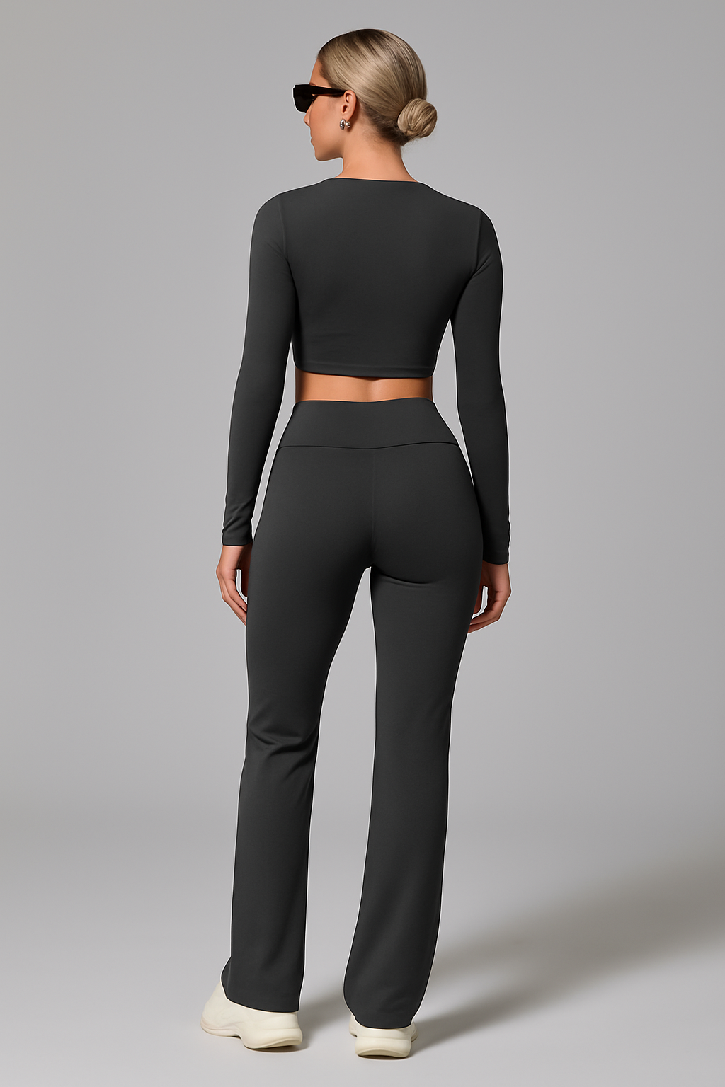 Women Two Piece Crop Top Set | High Waist
