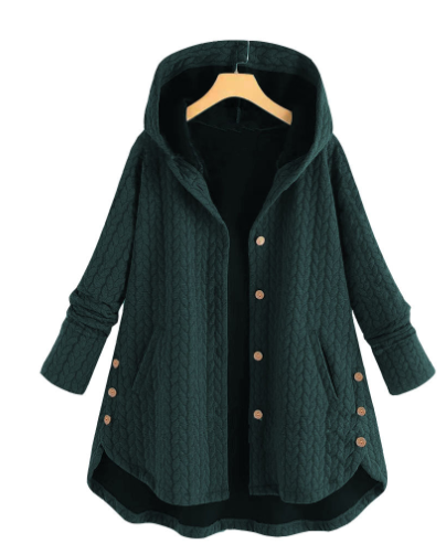 Cardigan | Women Button Front Hooded Cardigan | Casual Long Sleeve