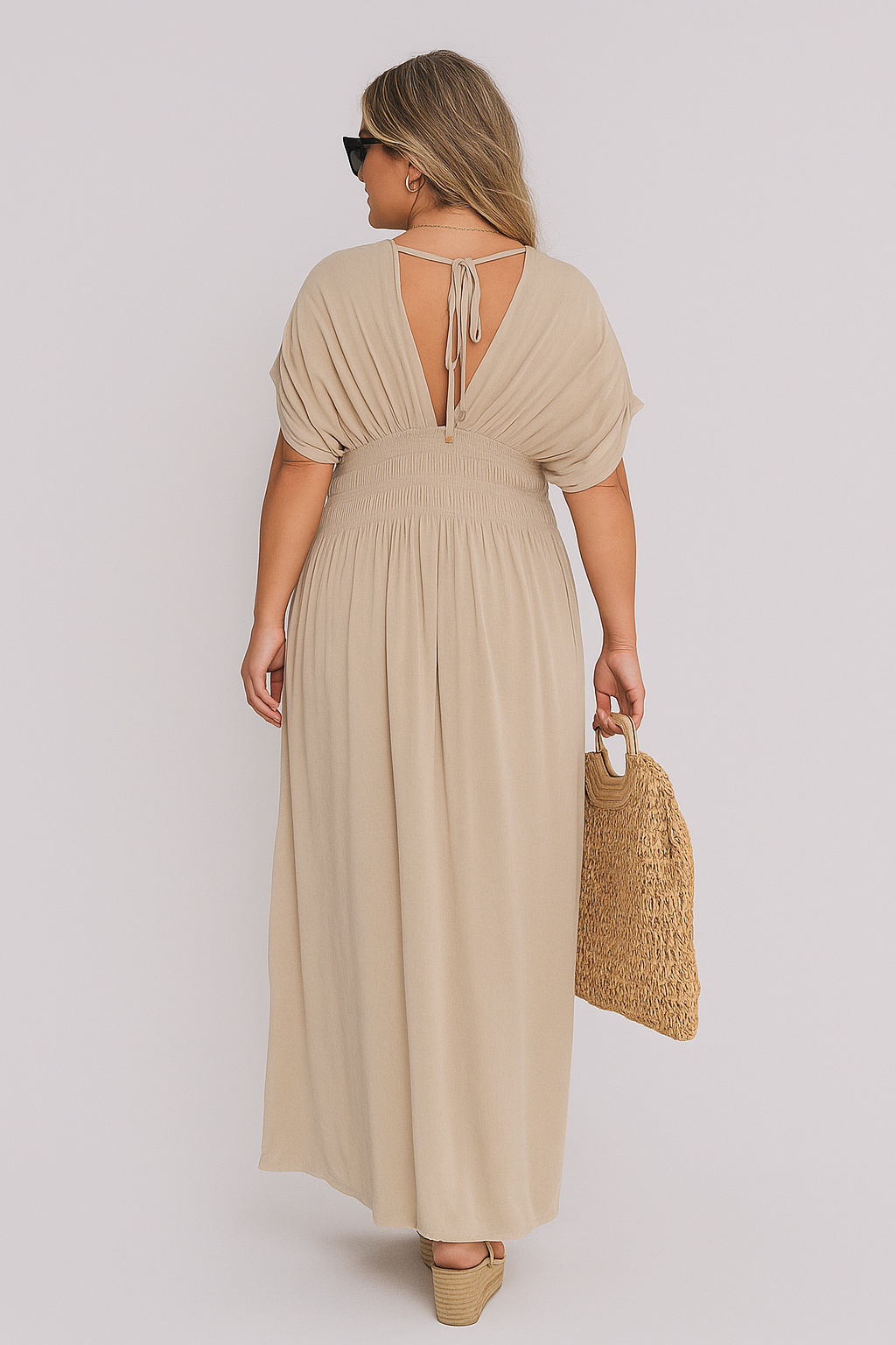 Women Smocked Maxi Dress | Flowy Fit