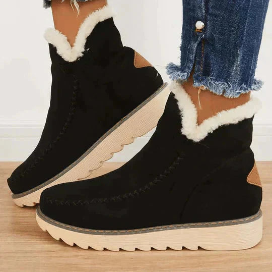 Boots | Women Slip On Ankle Boots | Warm Lined