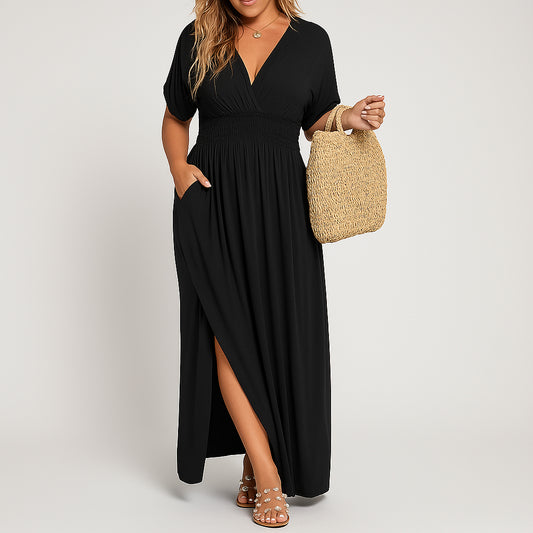 Claudette | Womens Smocked Maxi Dress | Flowy Fit
