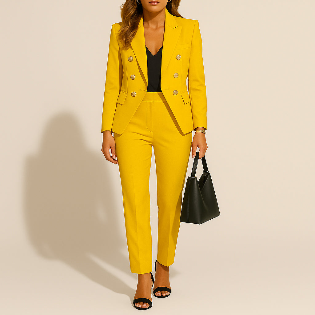 Ladies Two Piece Blazer Set | Slim Cut