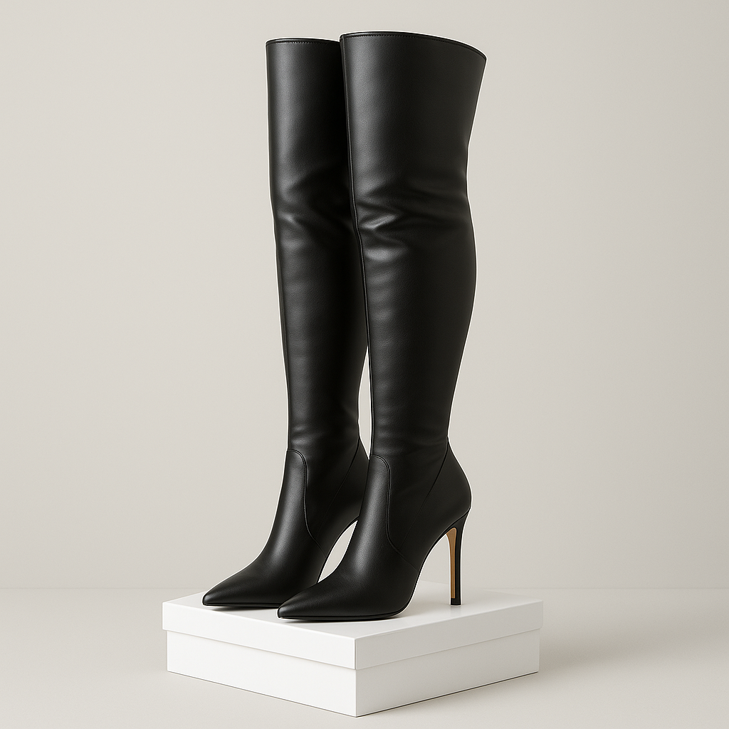 Ladies Overknee Boots | Slim Heel