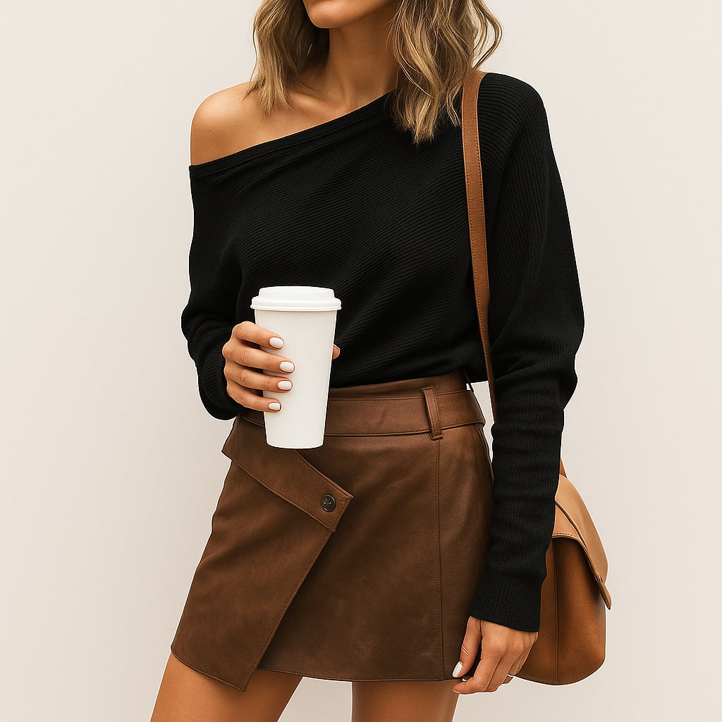 Ladies Off Shoulder Sweater | Casual Fit