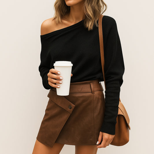Ladies Off Shoulder Sweater | Casual Fit