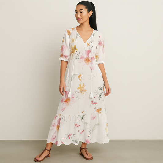 Women's Printed Summer Dress | Loose Fit