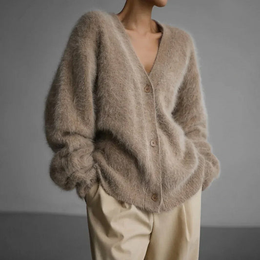 Ladies Loose Fit Sweater | Deep Neckline