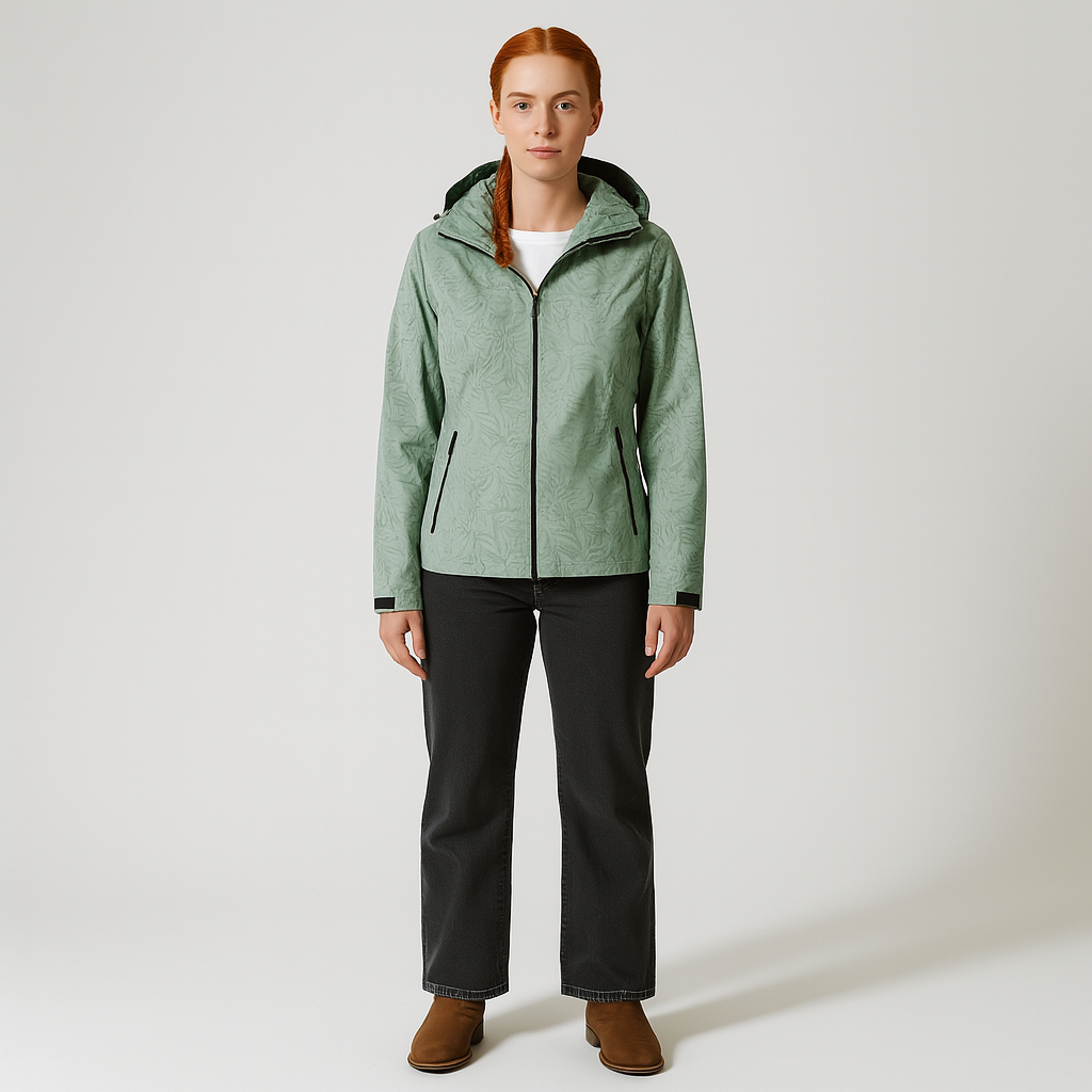 Ladies Printed Outdoor Jacket | With Hood