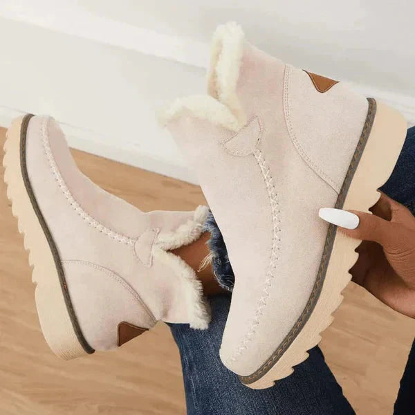 Boots | Women Slip On Ankle Boots | Warm Lined