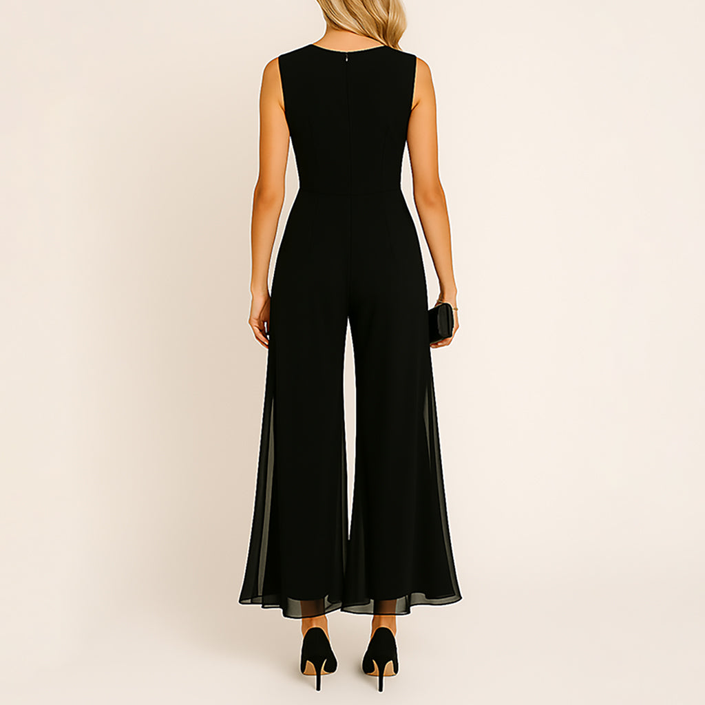Ladies Sleeveless Jumpsuit | Wide Leg