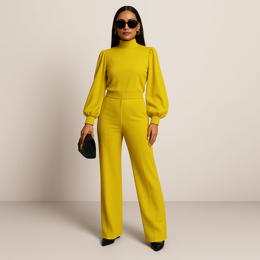 Ladies Fitted Jumpsuit | Wide Leg