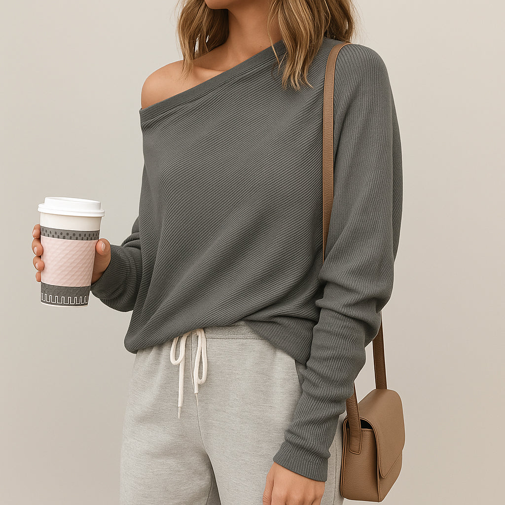 Ladies Off Shoulder Sweater | Casual Fit