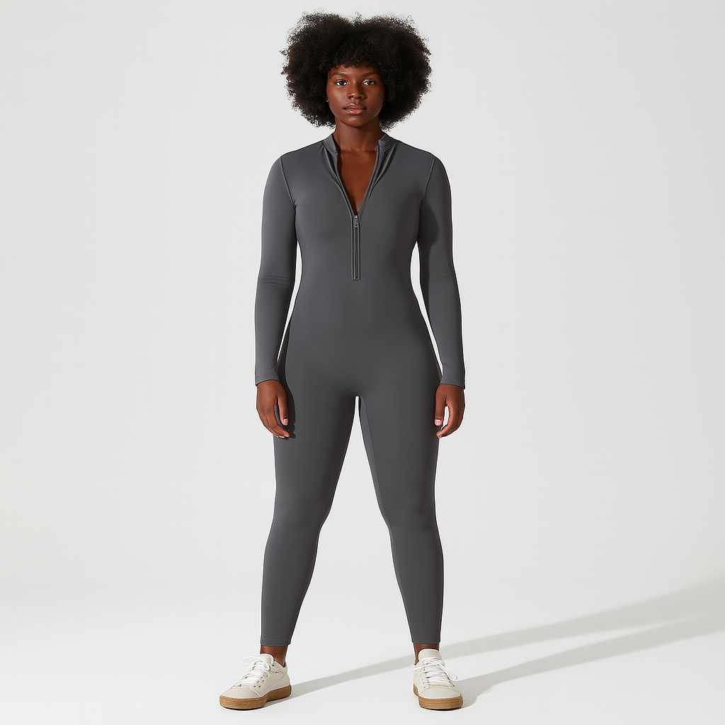 Ladies Fitted Bodysuit | With Zipper