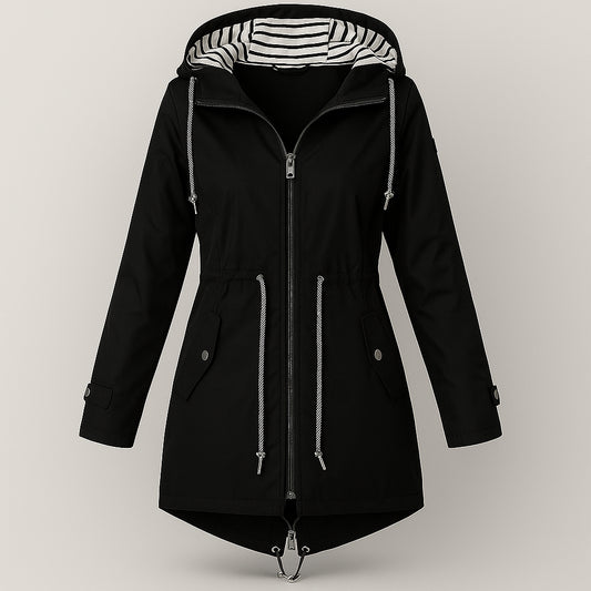 Ladies Waterproof Windbreaker Jacket | Adjustable Waist