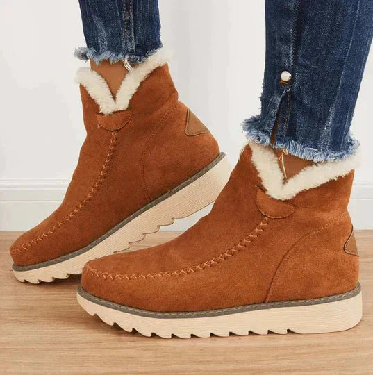 Boots | Women Slip On Ankle Boots | Warm Lined