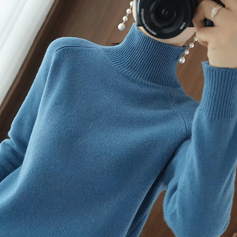 Ladies Classic Turtleneck Sweater | Long Sleeve