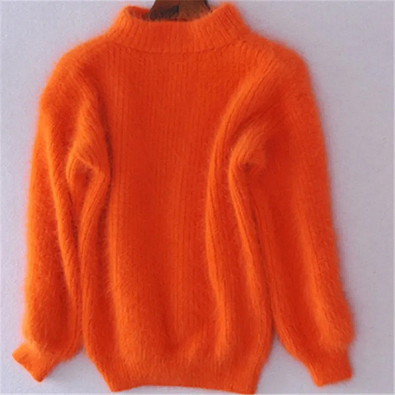 Ladies Loose Turtleneck Sweater | Wide Sleeves