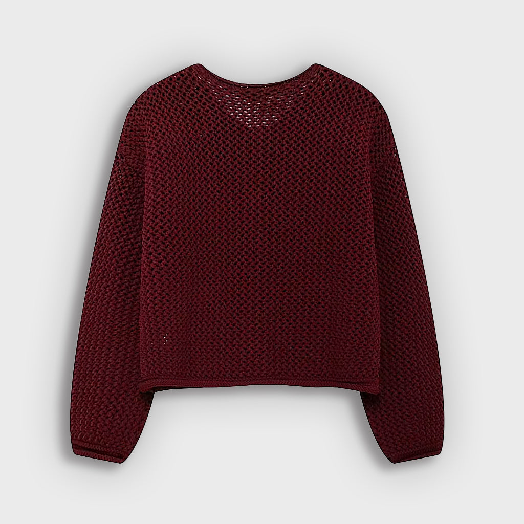 Ladies Chunky Knit Cardigan | Large Buttons