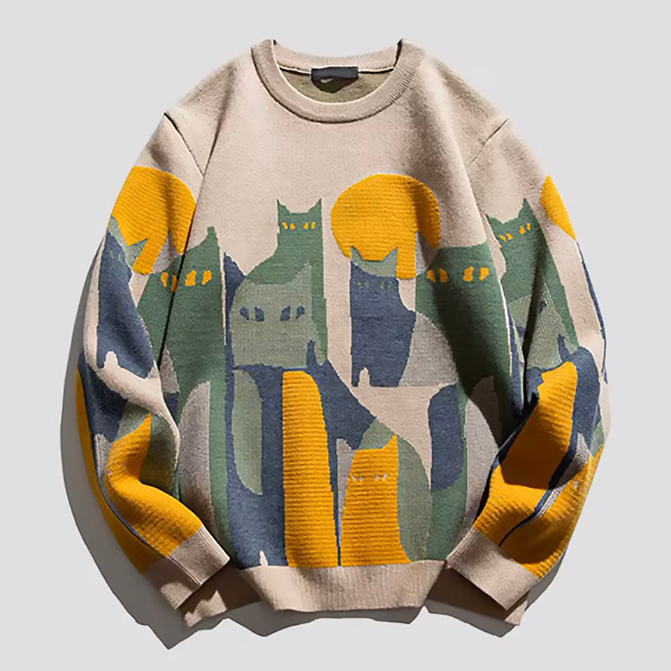 Women Graphic Print Sweater | Relaxed Shape