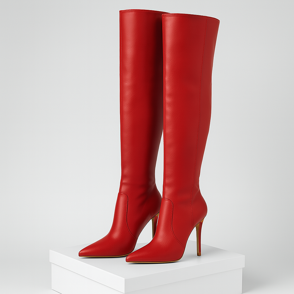 Ladies Overknee Boots | Slim Heel