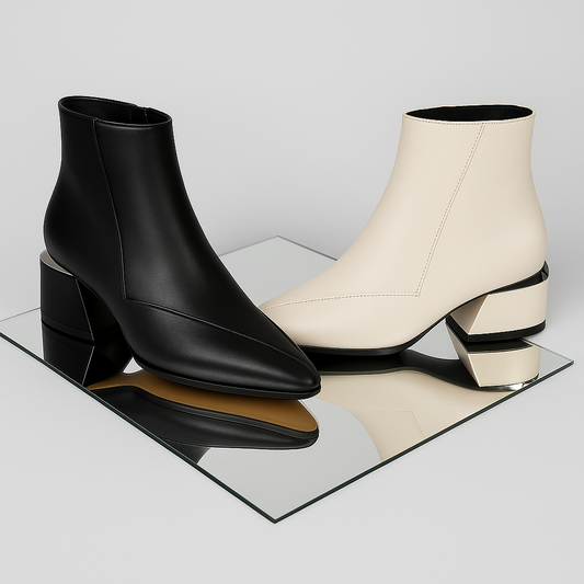 Ladies Pointed Ankle Boots | Slip-On Fit