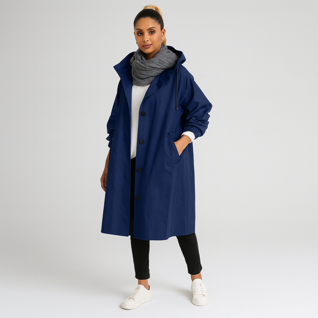 Women Hooded Oversized Coat | Wind Resistant
