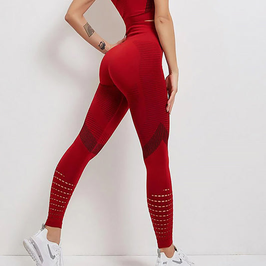 Ladies Shaping Sports Leggings | Textured Back Panel