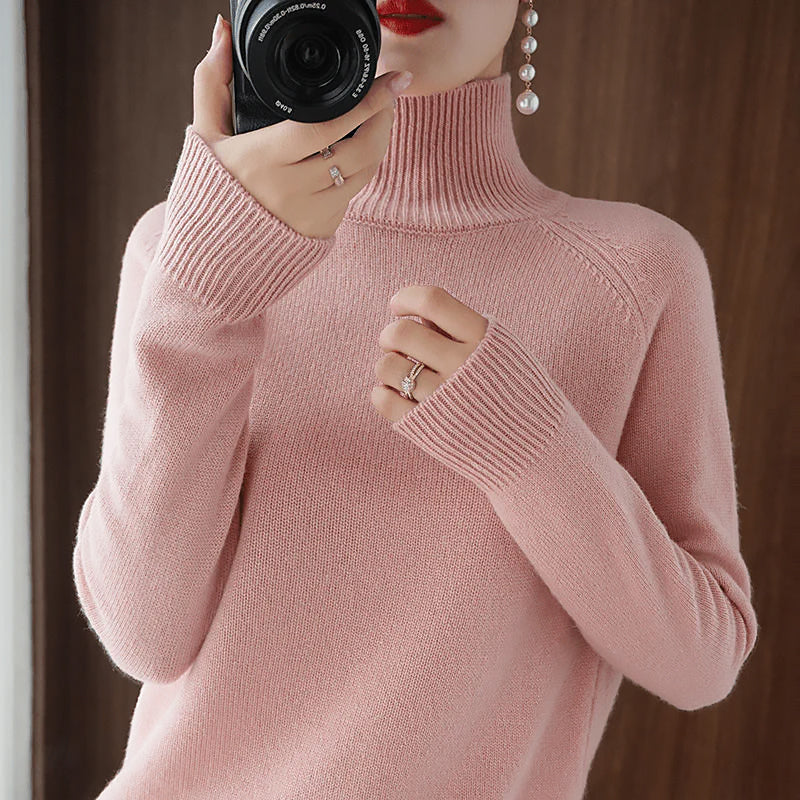 Ladies Classic Turtleneck Sweater | Long Sleeve