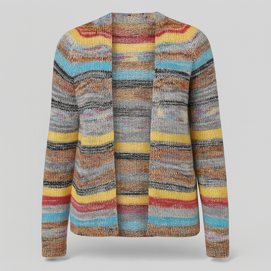 Ladies Multicolour Cardigan | Relaxed Fit