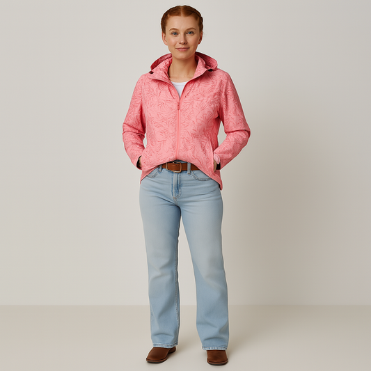 Ladies Printed Outdoor Jacket | With Hood