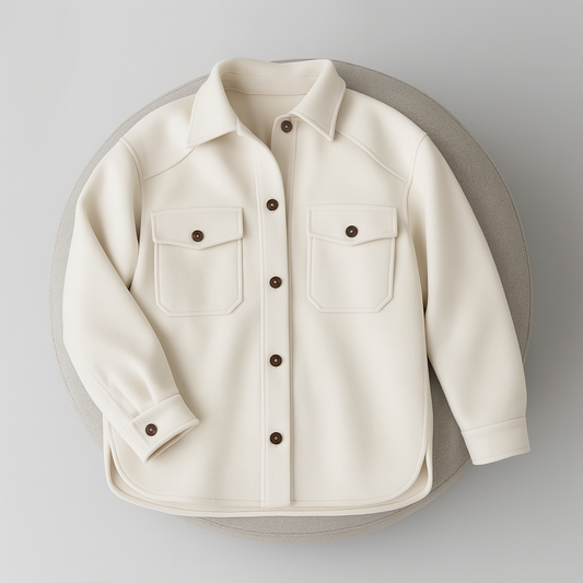 Ladies Transitional Jacket With Chest Pockets | Button Front