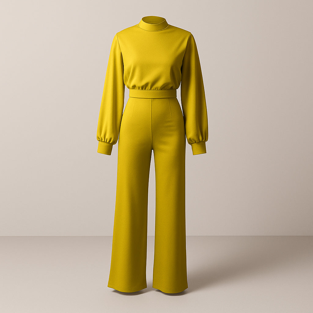 Ladies Fitted Jumpsuit | Wide Leg