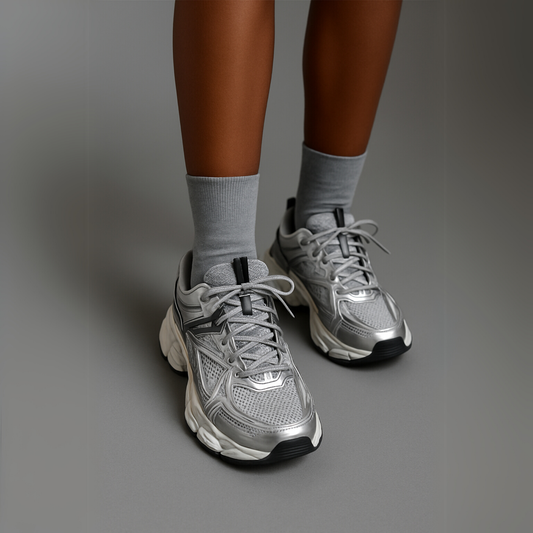 Women Chunky Sole Sneakers | Mesh Athletic