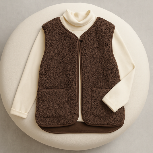 Ladies Sleeveless Casual Vest | V Neckline