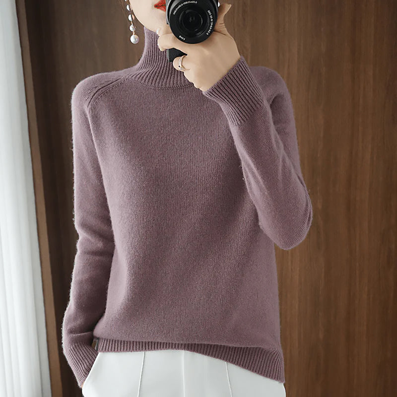 Ladies Classic Turtleneck Sweater | Long Sleeve