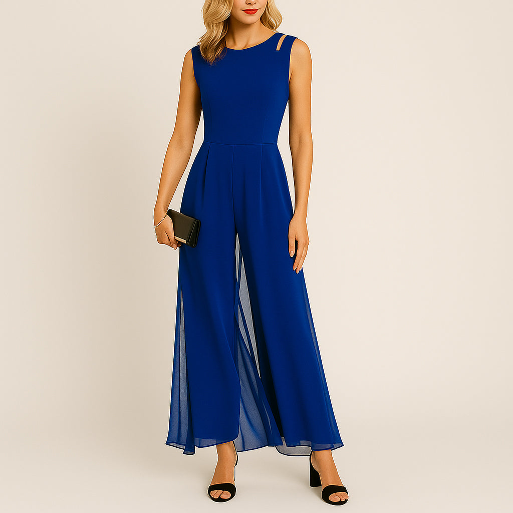 Ladies Sleeveless Jumpsuit | Wide Leg