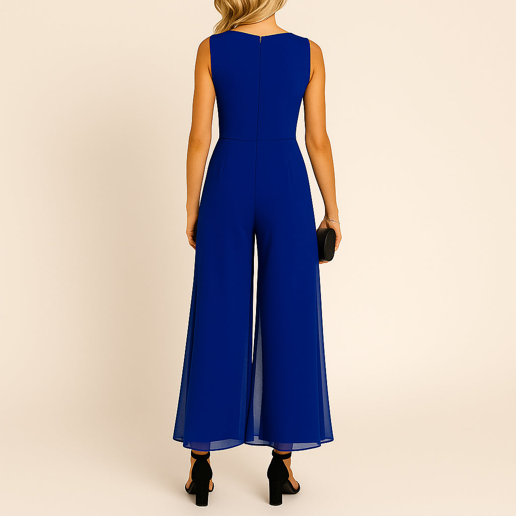 Ladies Sleeveless Jumpsuit | Wide Leg