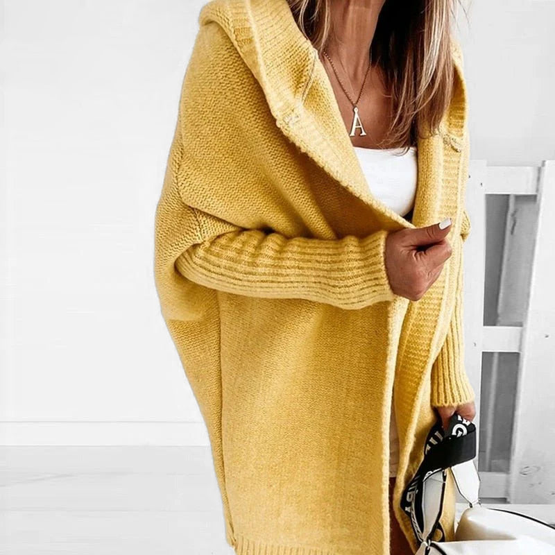 Ladies Loose Hooded Cardigan | Relaxed Fit