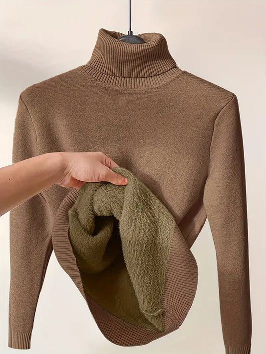 Women Thermal Turtleneck Jumper | Long Sleeve