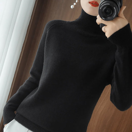 Ladies Classic Turtleneck Sweater | Long Sleeve