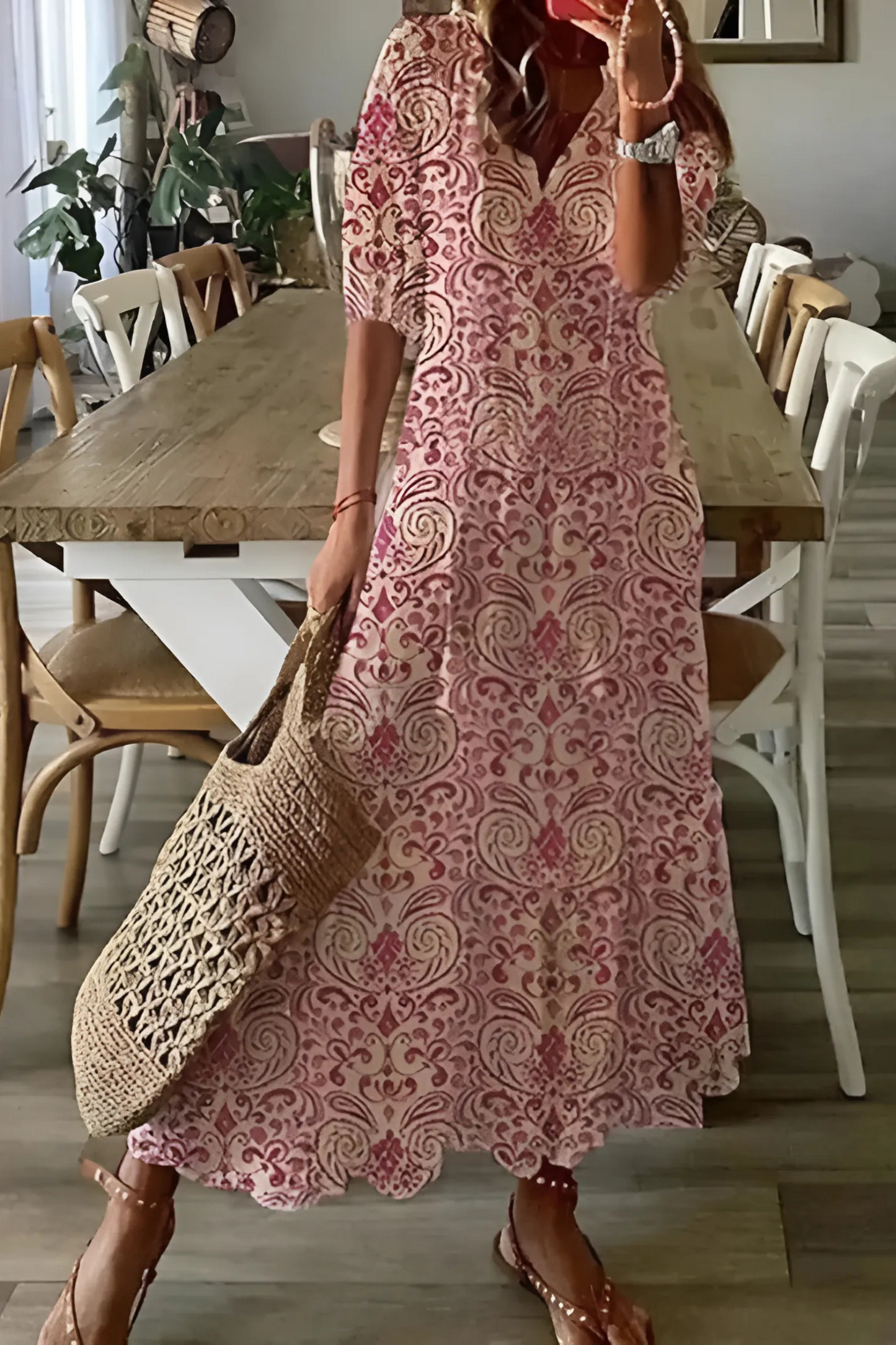 Maila | Women's Printed Summer Dress | Loose Fit
