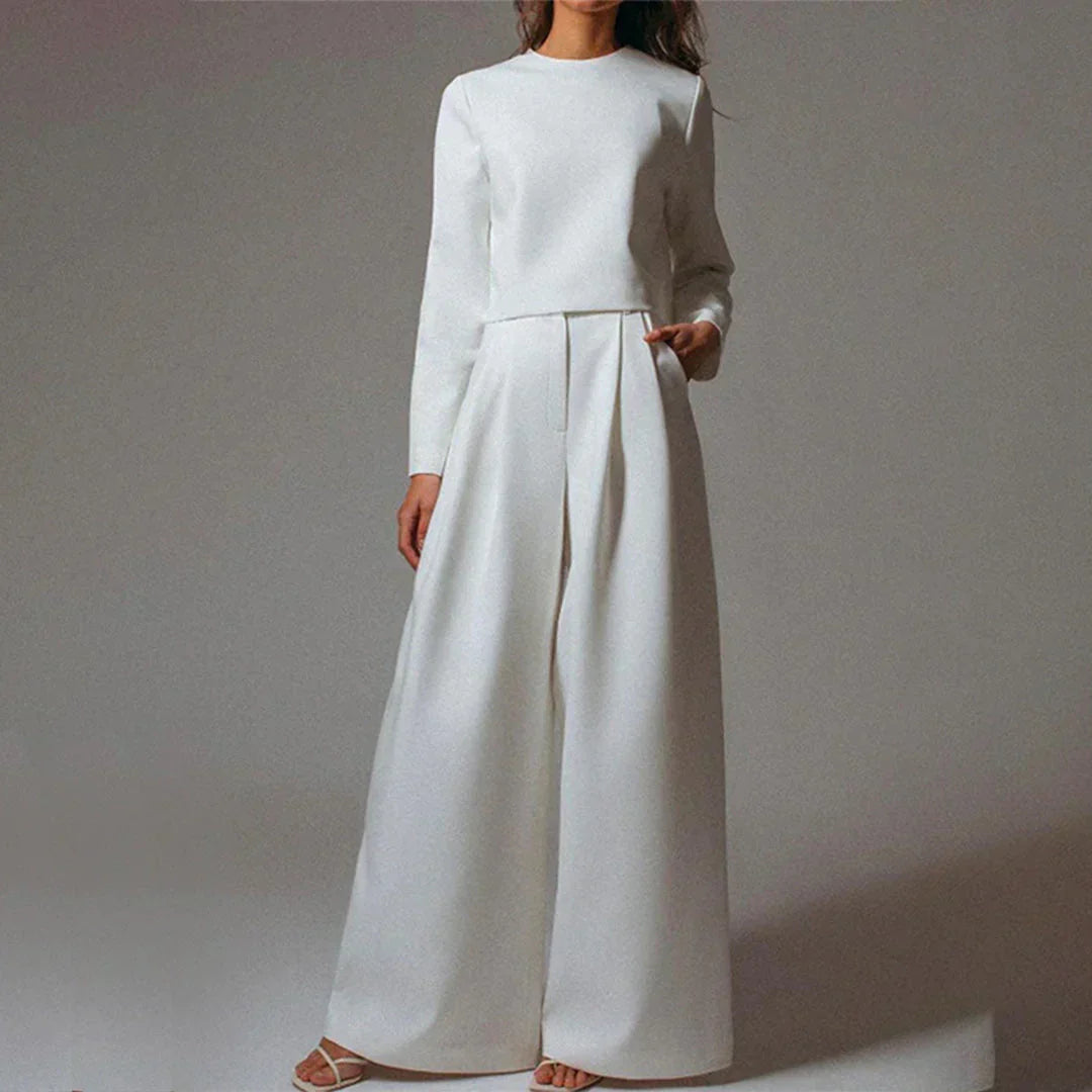 Ladies Trouser Suit | Cropped Top Suit