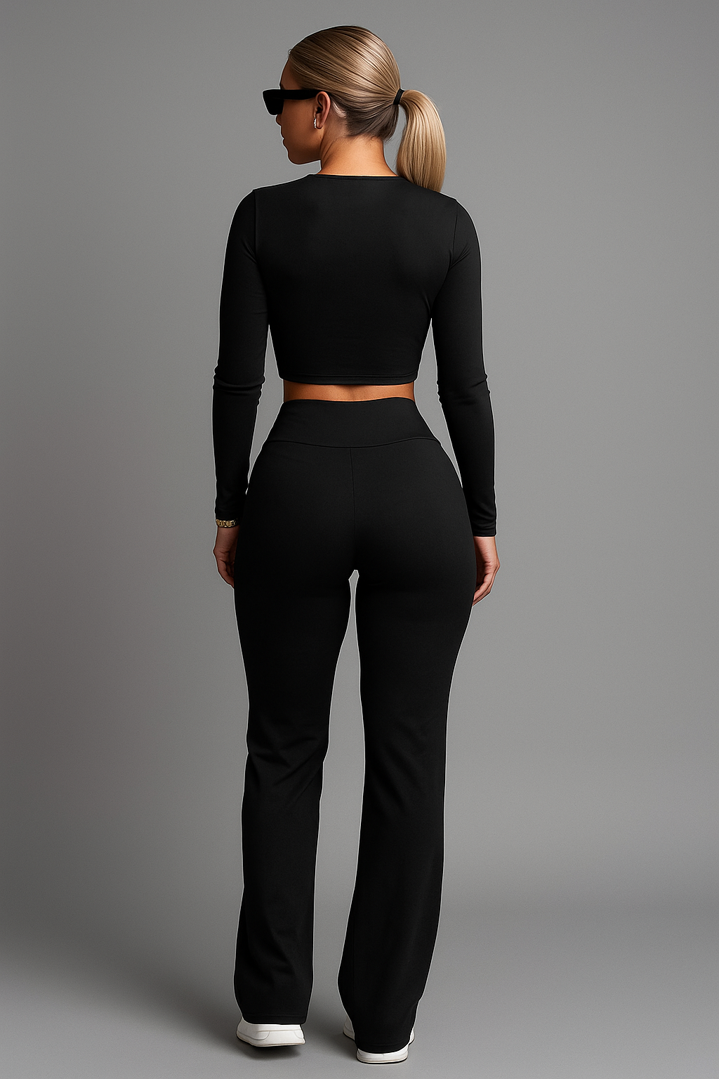 Women Two Piece Crop Top Set | High Waist