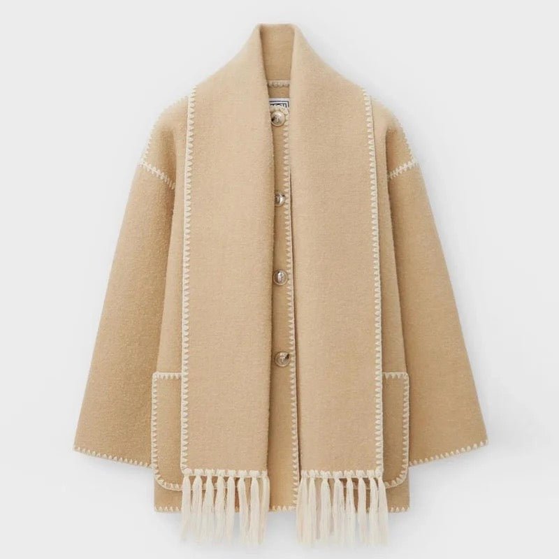 Ladies Cape Coat | With Scarf