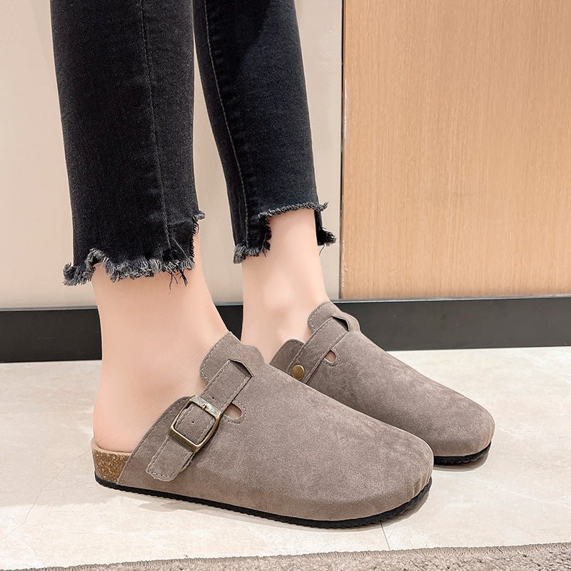 Hollis | Women Buckle Comfort Slippers | Slip On Casual